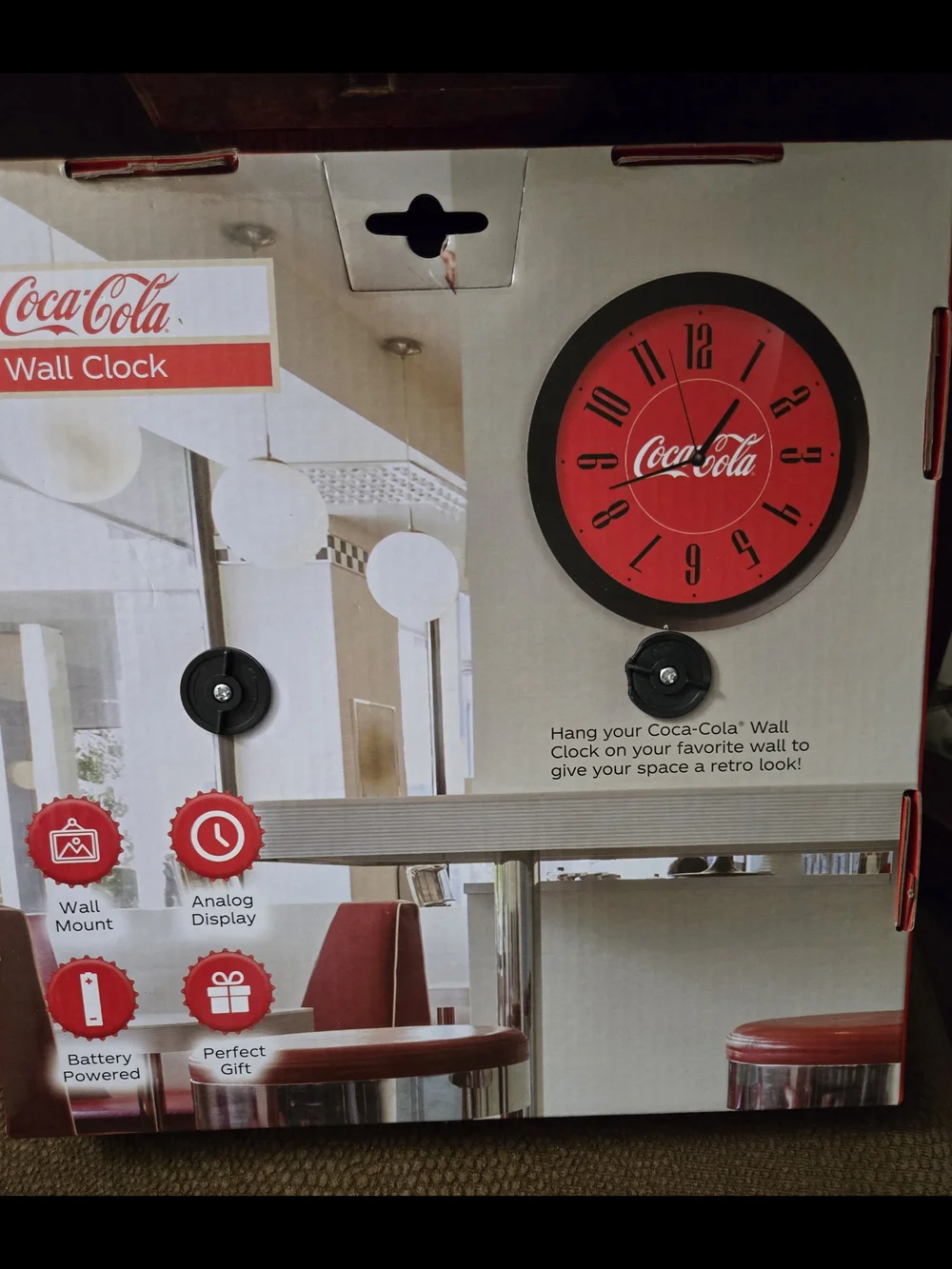 Coca Cola Red Round Wall Clock